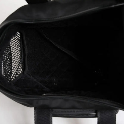 Dolce & Gabbana Black Shoulder Strap Pet Carry Logo Plaque Bag