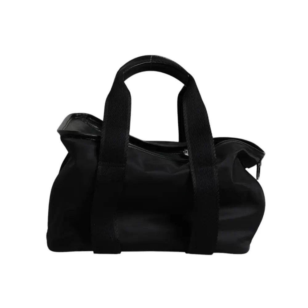 Dolce & Gabbana Black Shoulder Strap Pet Carry Logo Plaque Bag