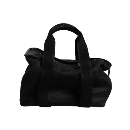 Dolce & Gabbana Black Shoulder Strap Pet Carry Logo Plaque Bag