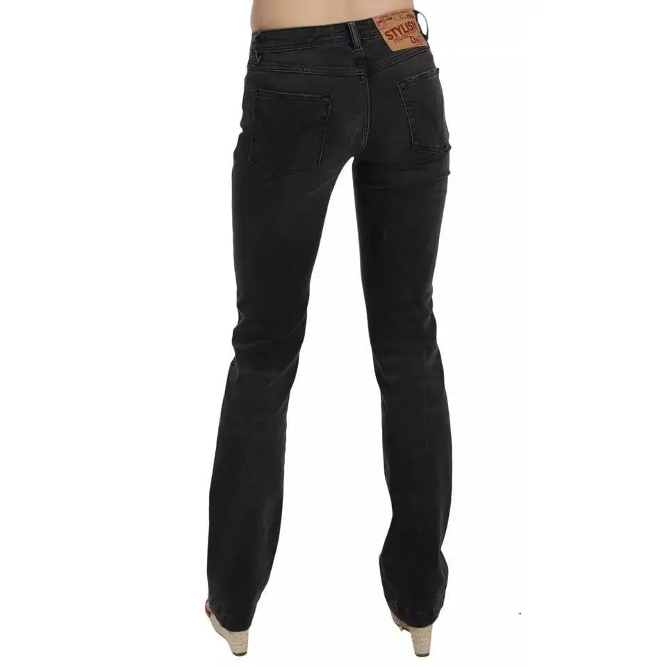 Dolce & Gabbana Black Slim Fit Cotton Jeans D&G Pants