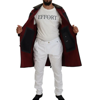 Dolce & Gabbana Black Trench Hooded Parka Cotton Jacket