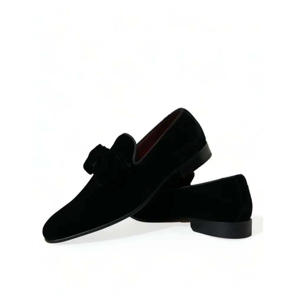 Dolce & Gabbana sorte velour tassel loafers, 100% originale brands, spar 30–70%