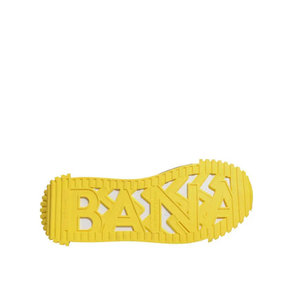 Dolce & Gabbana Black Yellow Low Top NS1 Sneakers Shoes