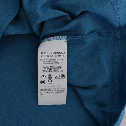 Dolce & Gabbana Blue Cotton 2017 Motive T-Shirt