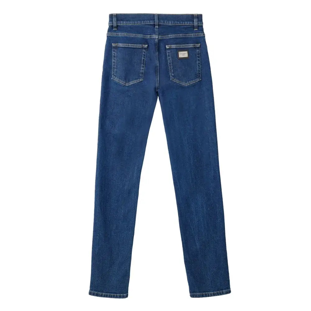 Dolce & Gabbana blå skinny jeans i 100% originale mærkevarer