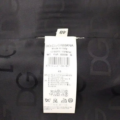 Dolce & Gabbana Blue Cotton Stretch Dress Vest Blazer