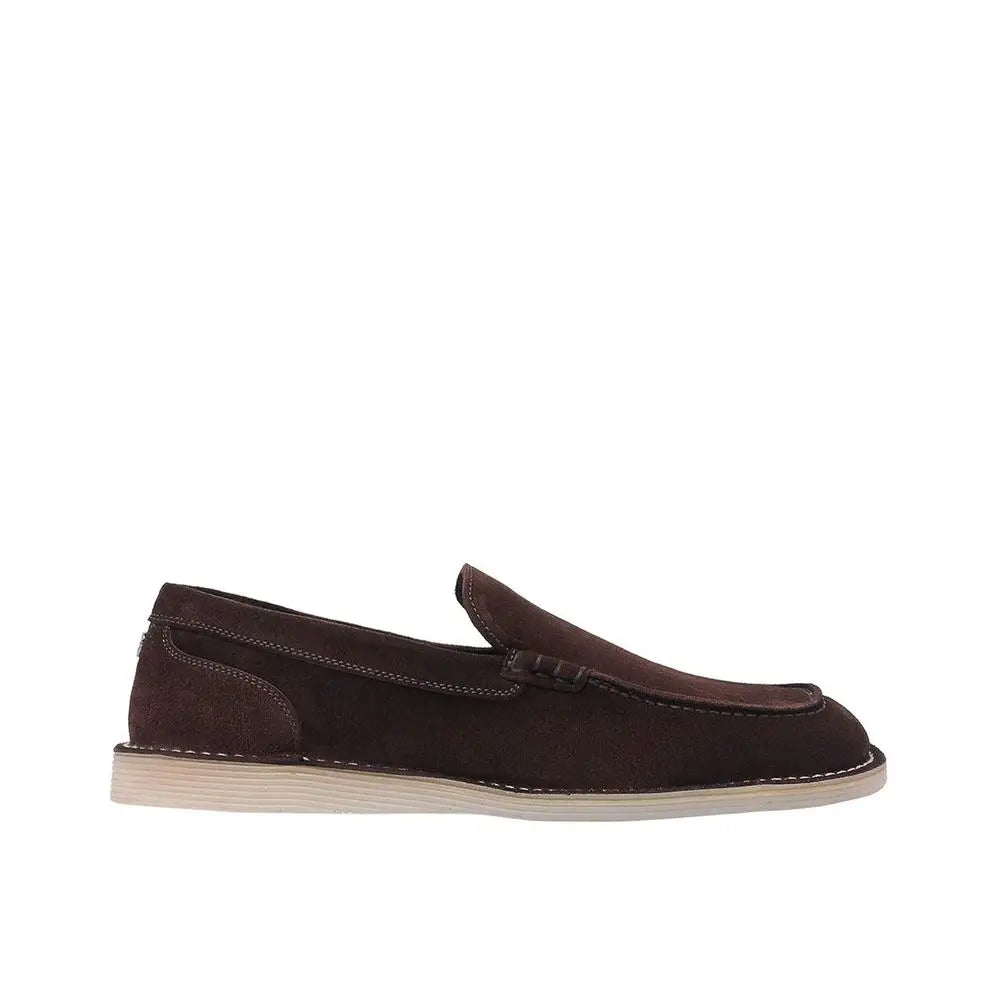 Dolce & Gabbana Brown Calfskin Slip-On Loafers - Loafers