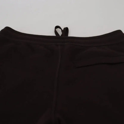 Dolce & Gabbana Brown Cashmere Trousers Bottoms Drawstring Pants
