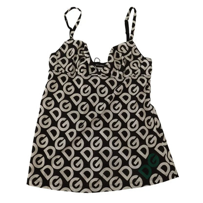 Dolce & Gabbana Chic Logo Print Camisole Tank Top