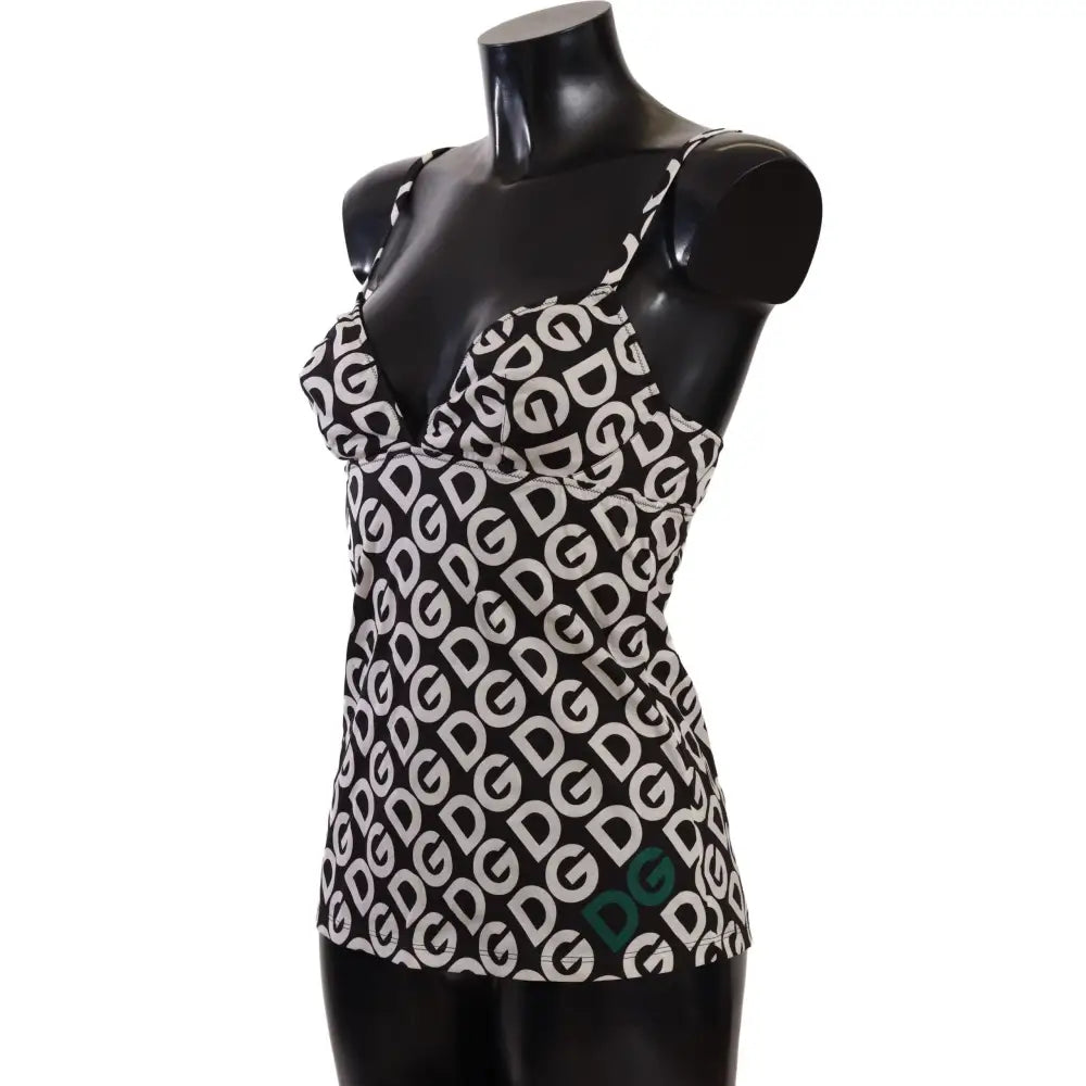 Dolce & Gabbana Chic Logo Print Camisole Tank Top
