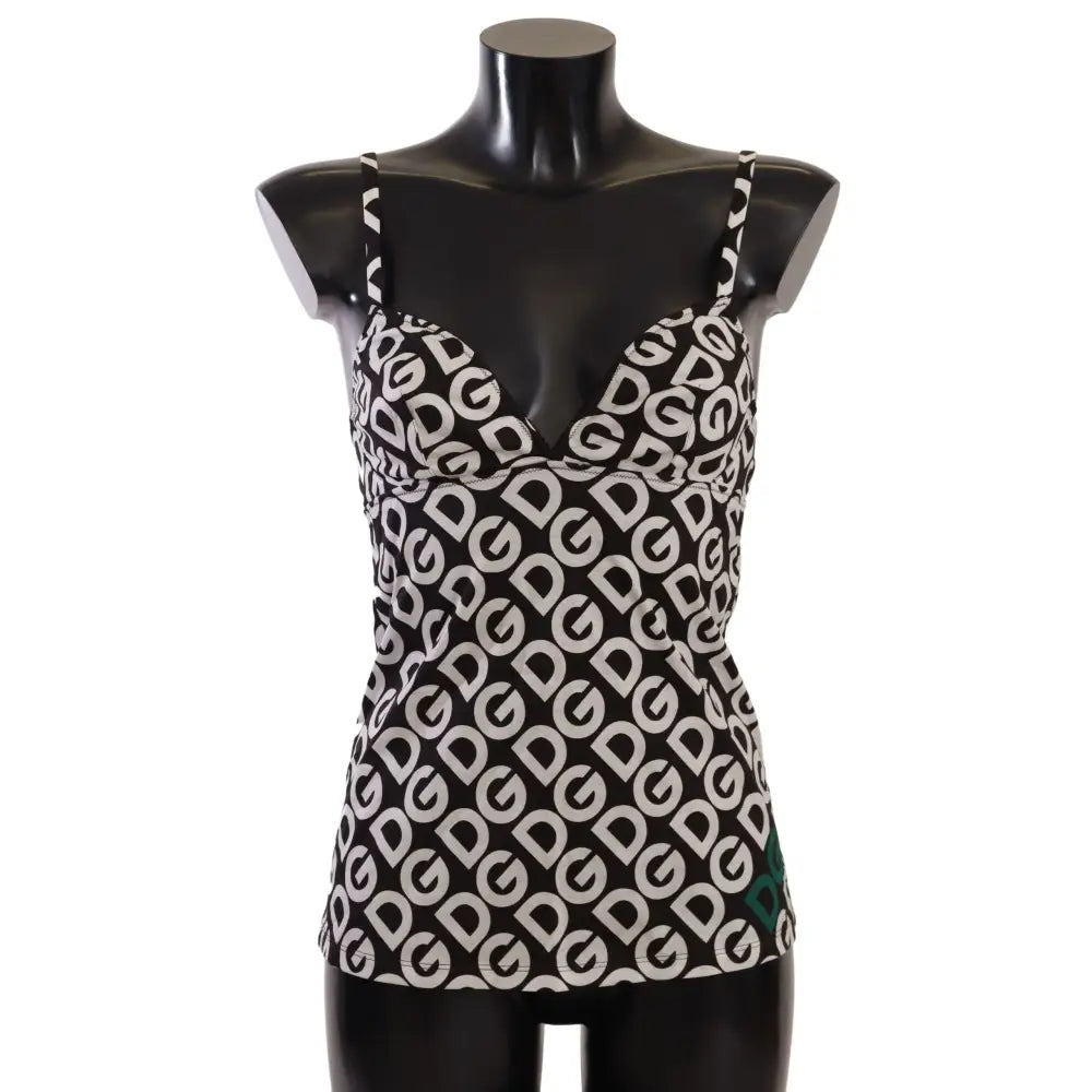 Dolce & Gabbana Chic Logo Print Camisole Tank Top