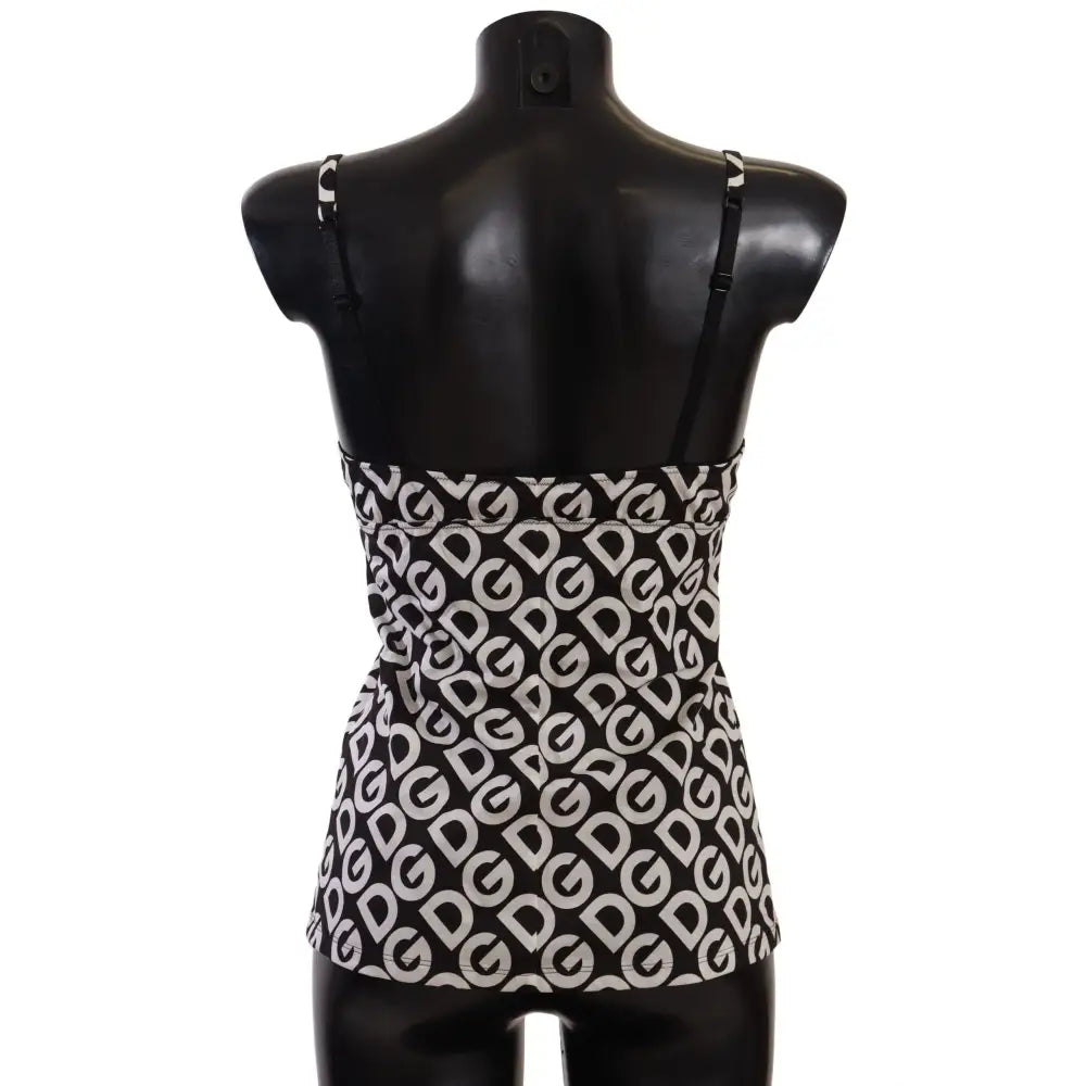 Dolce & Gabbana Chic Logo Print Camisole Tank Top