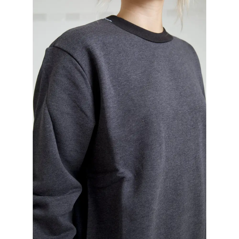 Dolce & Gabbana Dark Gray Cotton Crew Neck Pullover Sweater - Sweaters