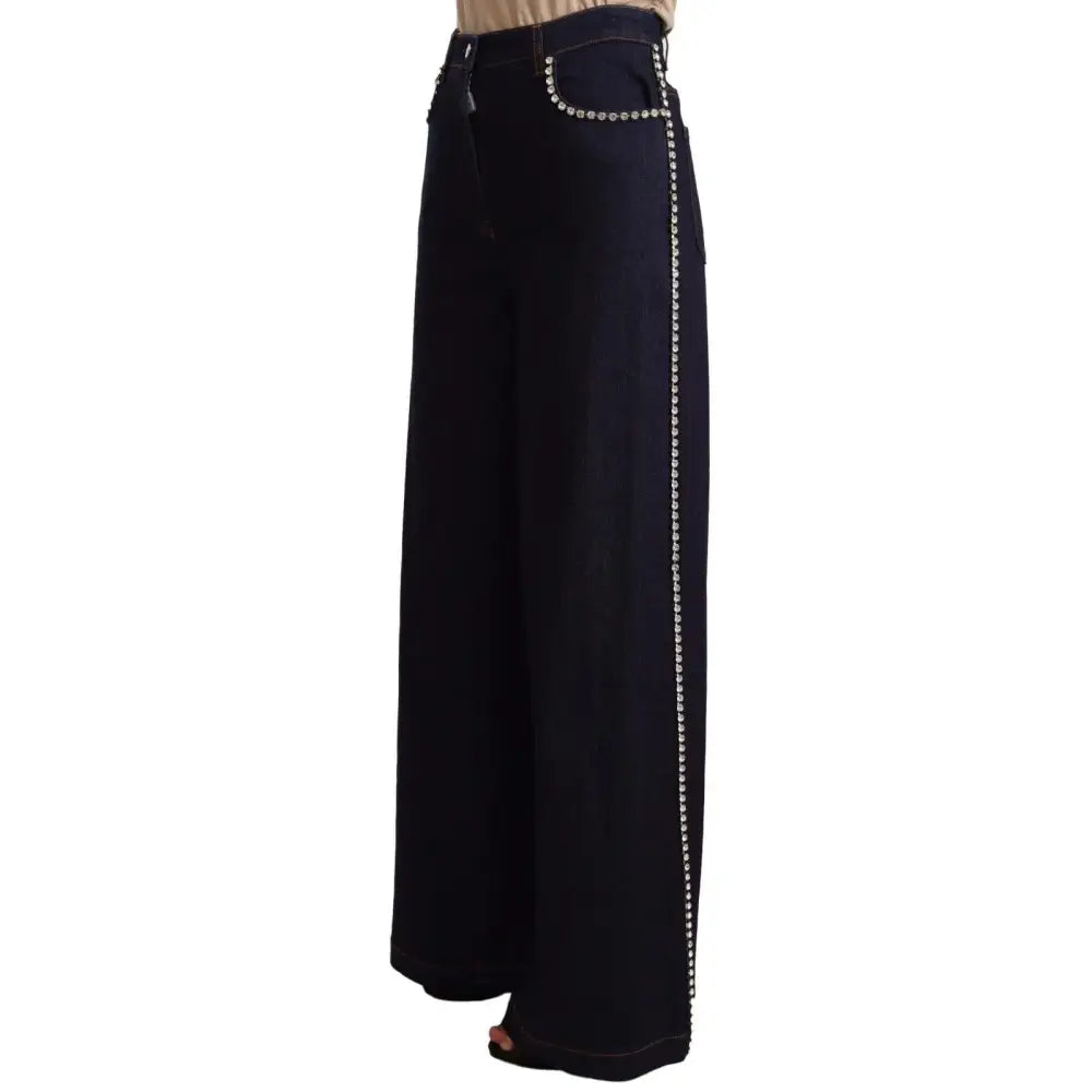 Dolce & Gabbana Elegant Dark Blue Flare Denim Jeans