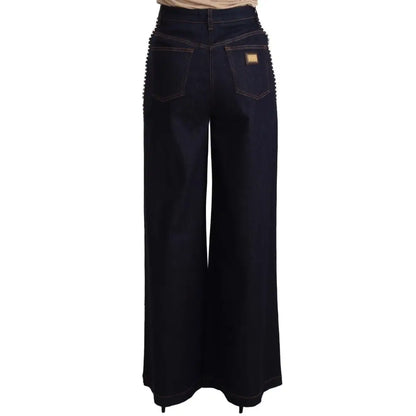 Dolce & Gabbana Elegant Dark Blue Flare Denim Jeans