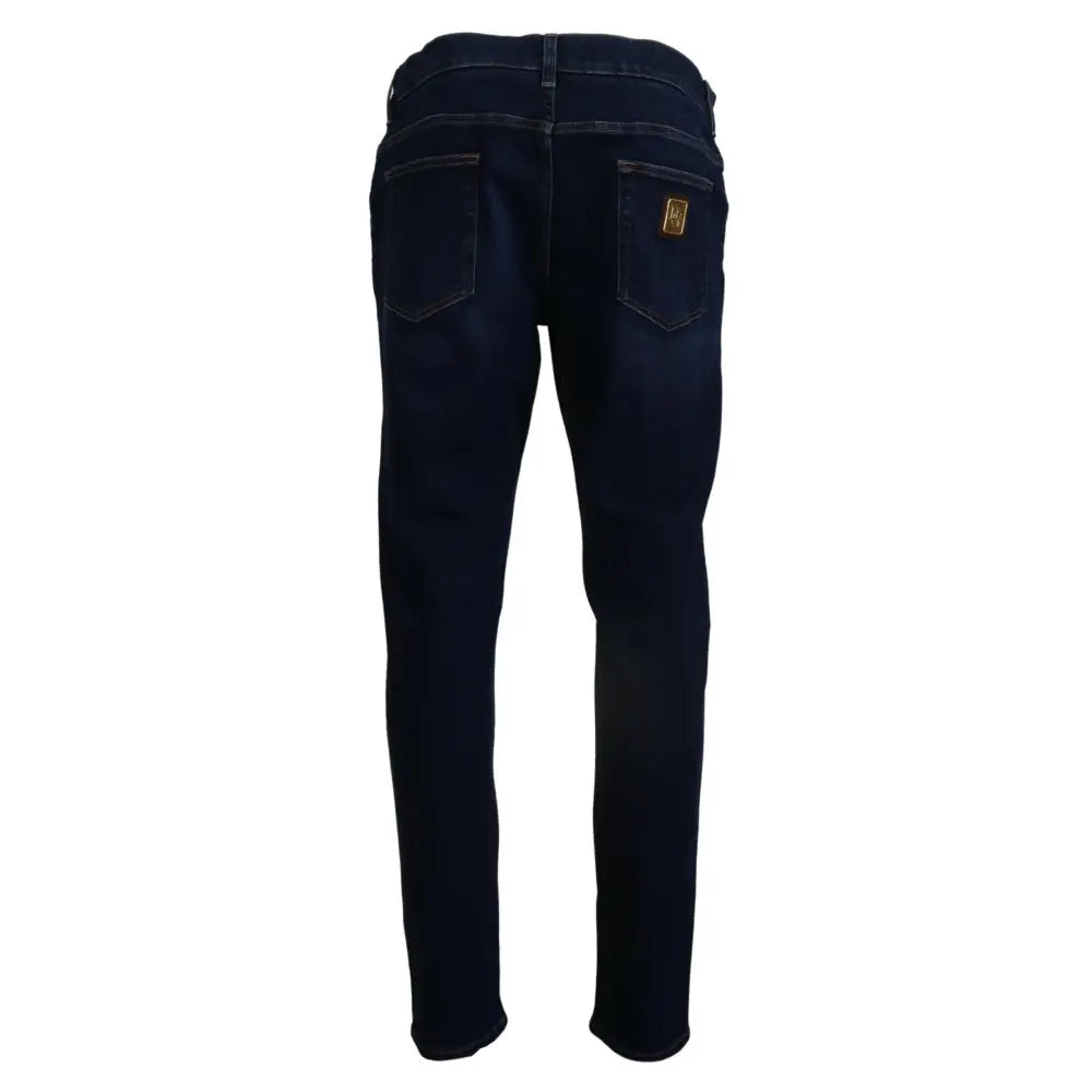 Dolce & Gabbana Elegant Slim Fit Dark Blue Denim Jeans
