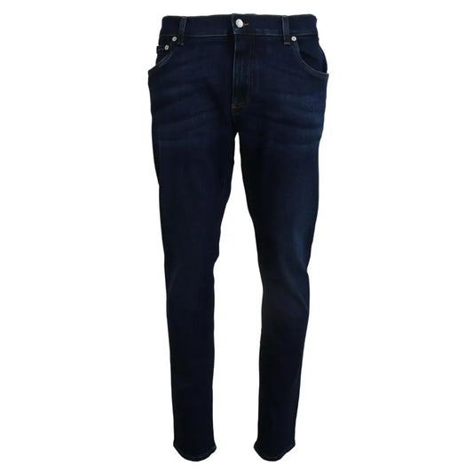 Dolce & Gabbana Elegant Slim Fit Dark Blue Denim Jeans