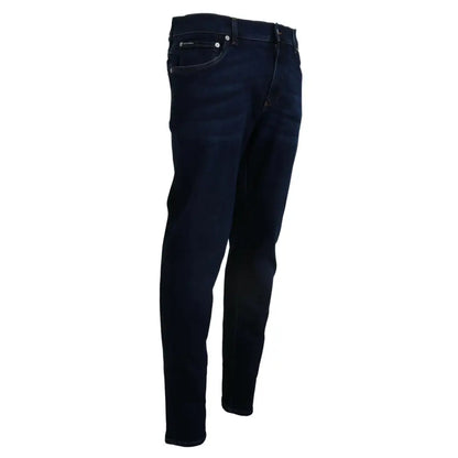 Dolce & Gabbana Elegant Slim Fit Dark Blue Denim Jeans
