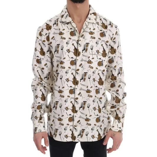 Dolce & Gabbana Exclusive Silk Casual Men's Shirt - JAZZ Motive