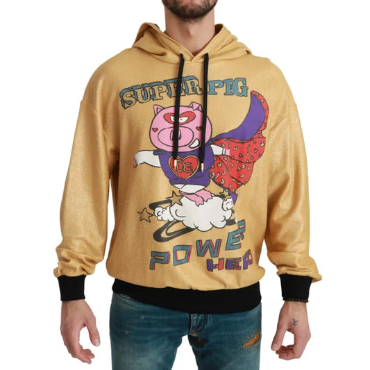 Dolce & Gabbana Gold Pig of the Year Hooded Sweater