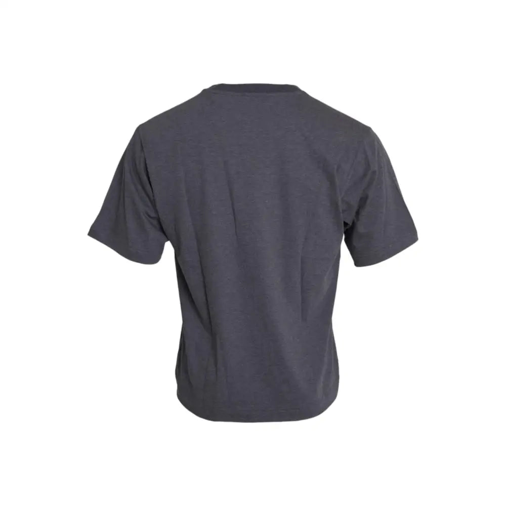 Dolce & Gabbana Gray Cotton Round Neck Short Sleeve T-shirt
