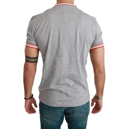 Dolce & Gabbana Gray Cotton Top 2019 Year of the Pig T-shirt