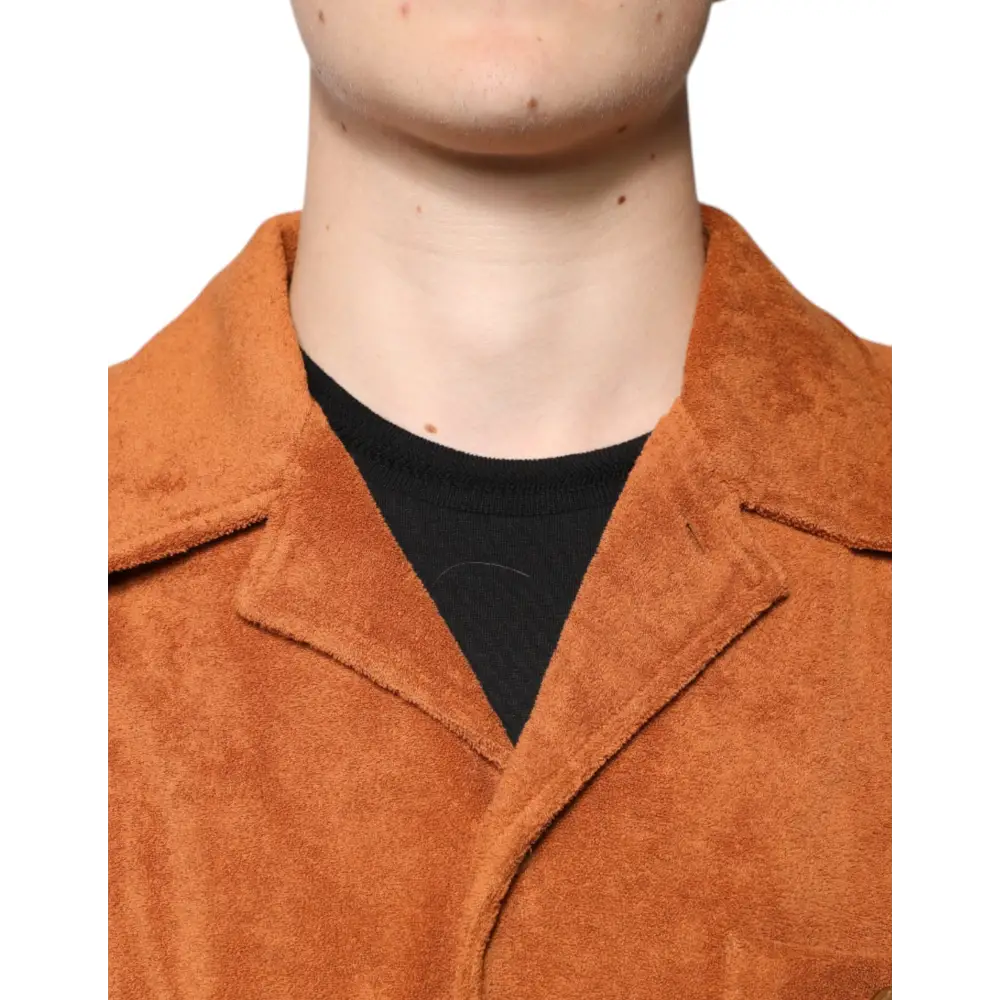 Dolce & Gabbana Hazel Cotton Velvet Button Down Collared Shirt - Skjorte