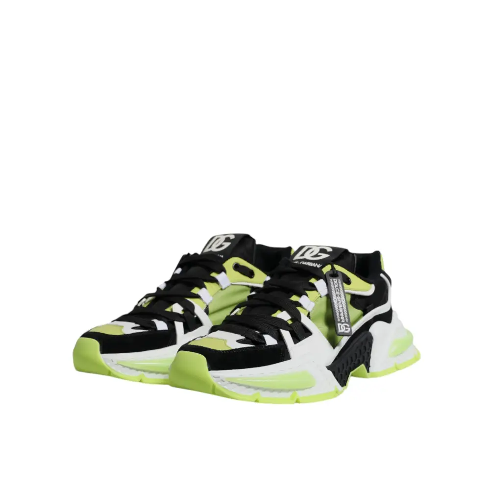 Dolce & Gabbana Multicolor Airmaster Low Top Sneakers Shoes - Sneakers