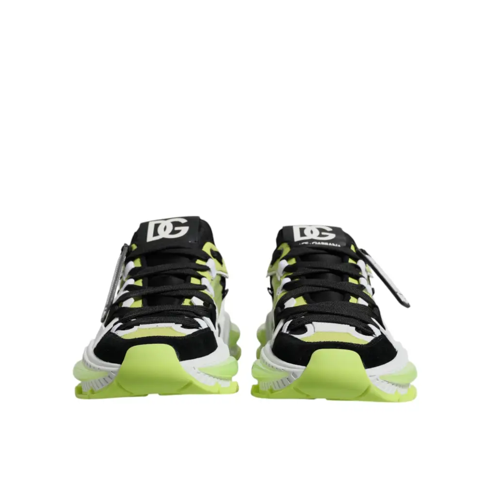 Dolce & Gabbana Multicolor Airmaster Low Top Sneakers Shoes - Sneakers