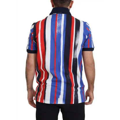 Dolce & Gabbana Multicolor Cotton Polo Top T-shirt - T-shirts