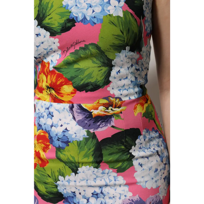 Dolce & Gabbana Multicolor Floral Sleeveless Sheath Dress - IT36/XXS