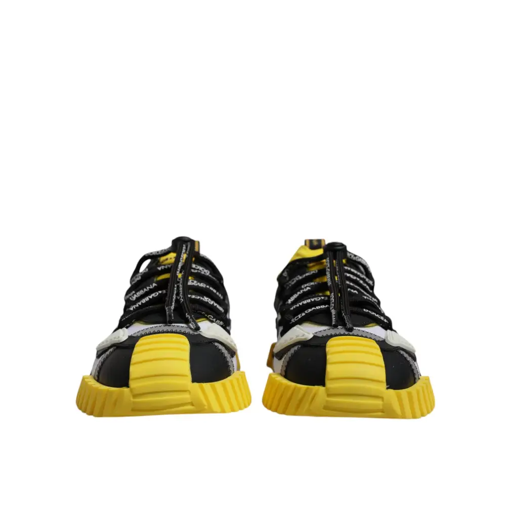 Dolce & Gabbana multicolor low top NS1 sneakers in black and yellow