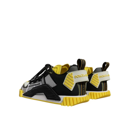 Dolce & Gabbana multicolor low top NS1 sneakers in black and yellow design