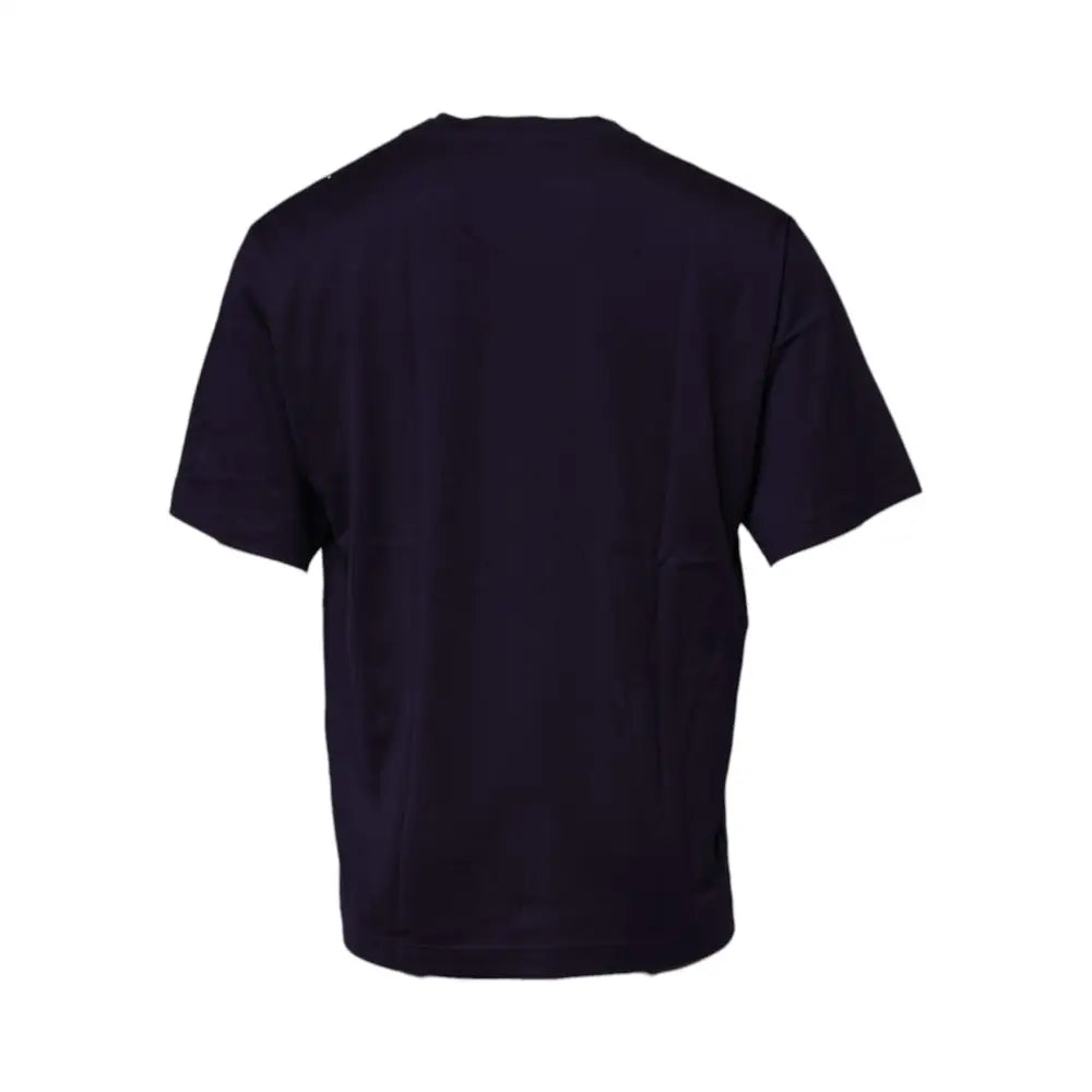 Dolce & Gabbana Navy Blue DG Logo Cotton Crew Neck T-shirt