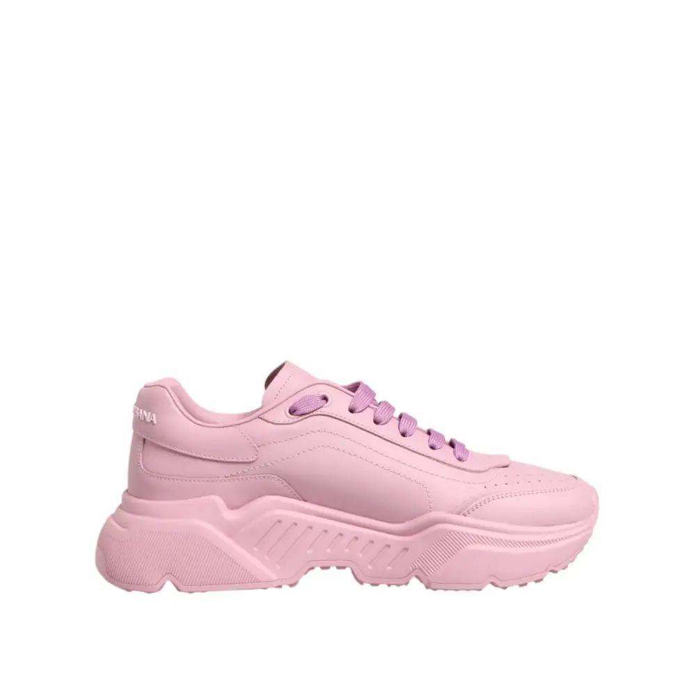 Rosa Dolce & Gabbana Daymaster low top sneakers in pink leather