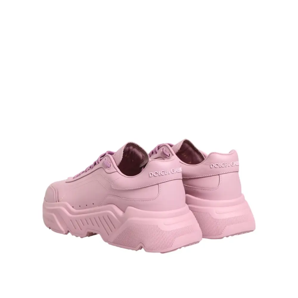 Rosa Dolce & Gabbana Daymaster low top sneakers in pink leather