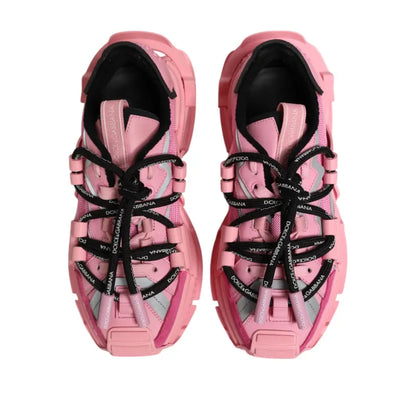 Dolce & Gabbana Pink Low Top Space Women Sneakers Shoes