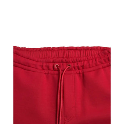 Dolce & Gabbana Red Cotton Blend Skinny Jogger Pants