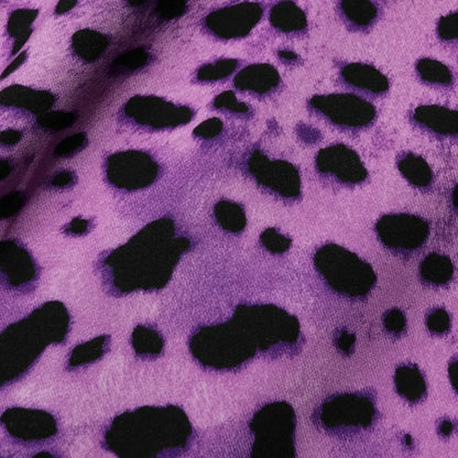 Dolce & Gabbana Violet Leopard Sheath Bodycon Mini Dress