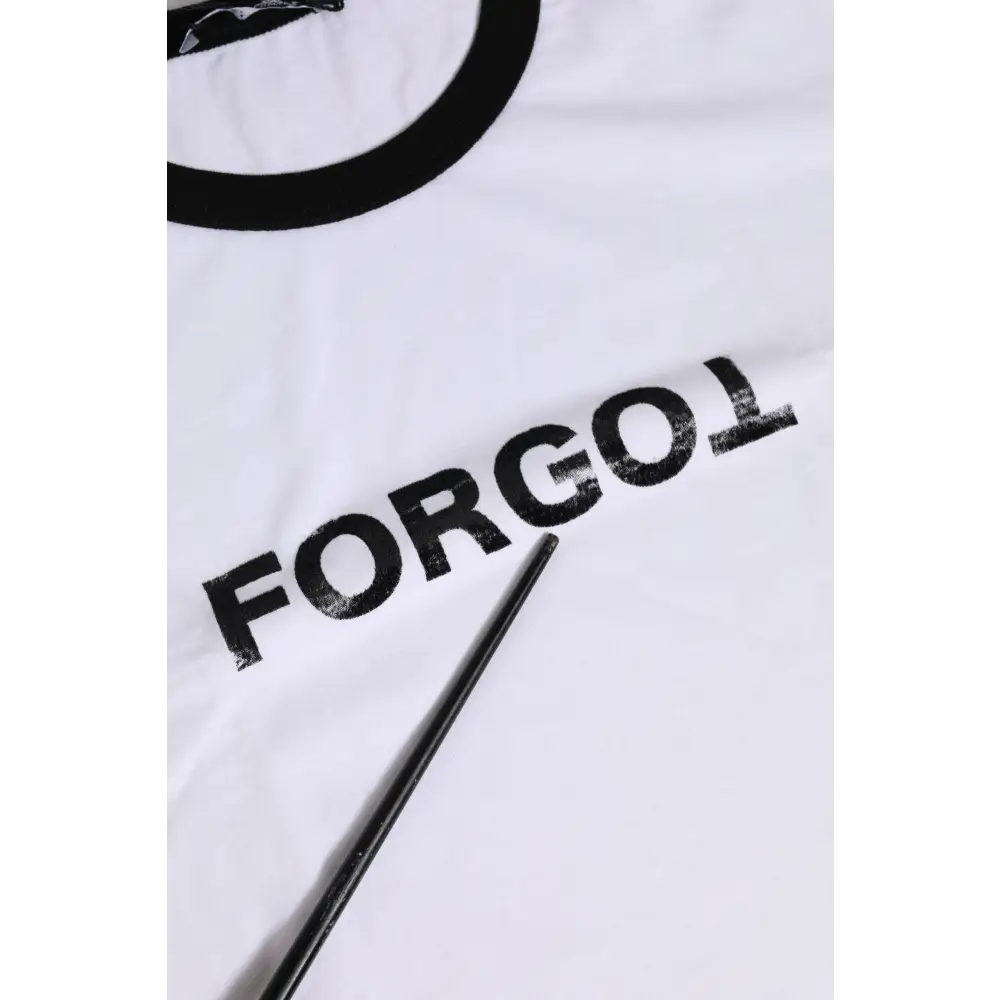 Dolce & Gabbana gabbana white cotton t-shirt med forgol-tryk