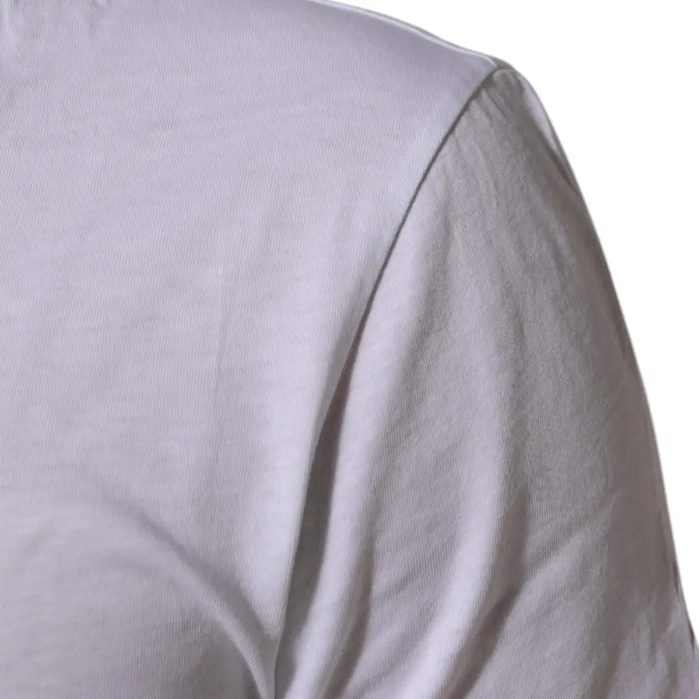 Dolce & Gabbana White Cotton Logo Print Crew Neck T-shirt