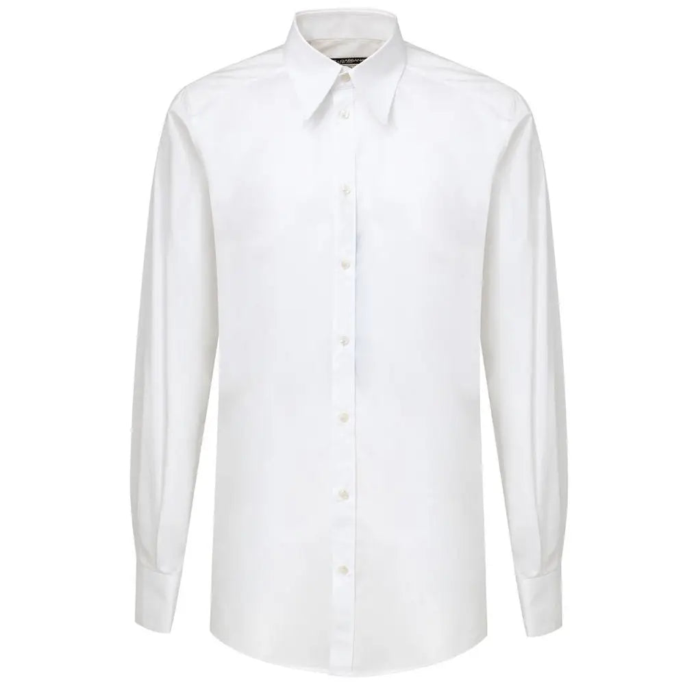 Dolce & Gabbana White Cotton Shirt - Skjorte