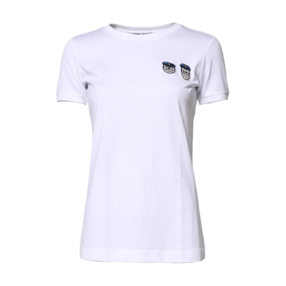 Dolce & Gabbana White #DGFamily Cotton Crew Neck T-shirt