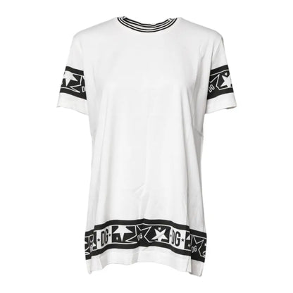 Dolce & Gabbana White #DGMillennials Cotton Crewneck T-shirt