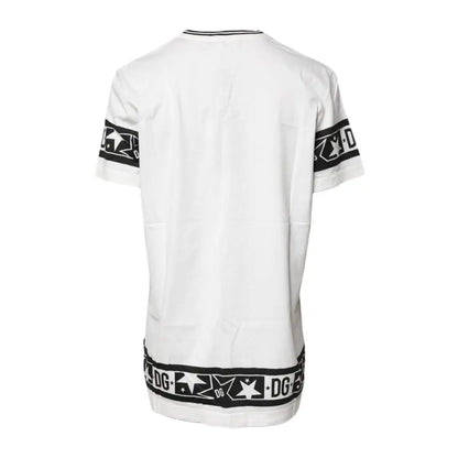 Dolce & Gabbana White #DGMillennials Cotton Crewneck T-shirt