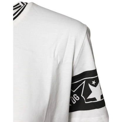 Dolce & Gabbana White #DGMillennials Cotton Crewneck T-shirt