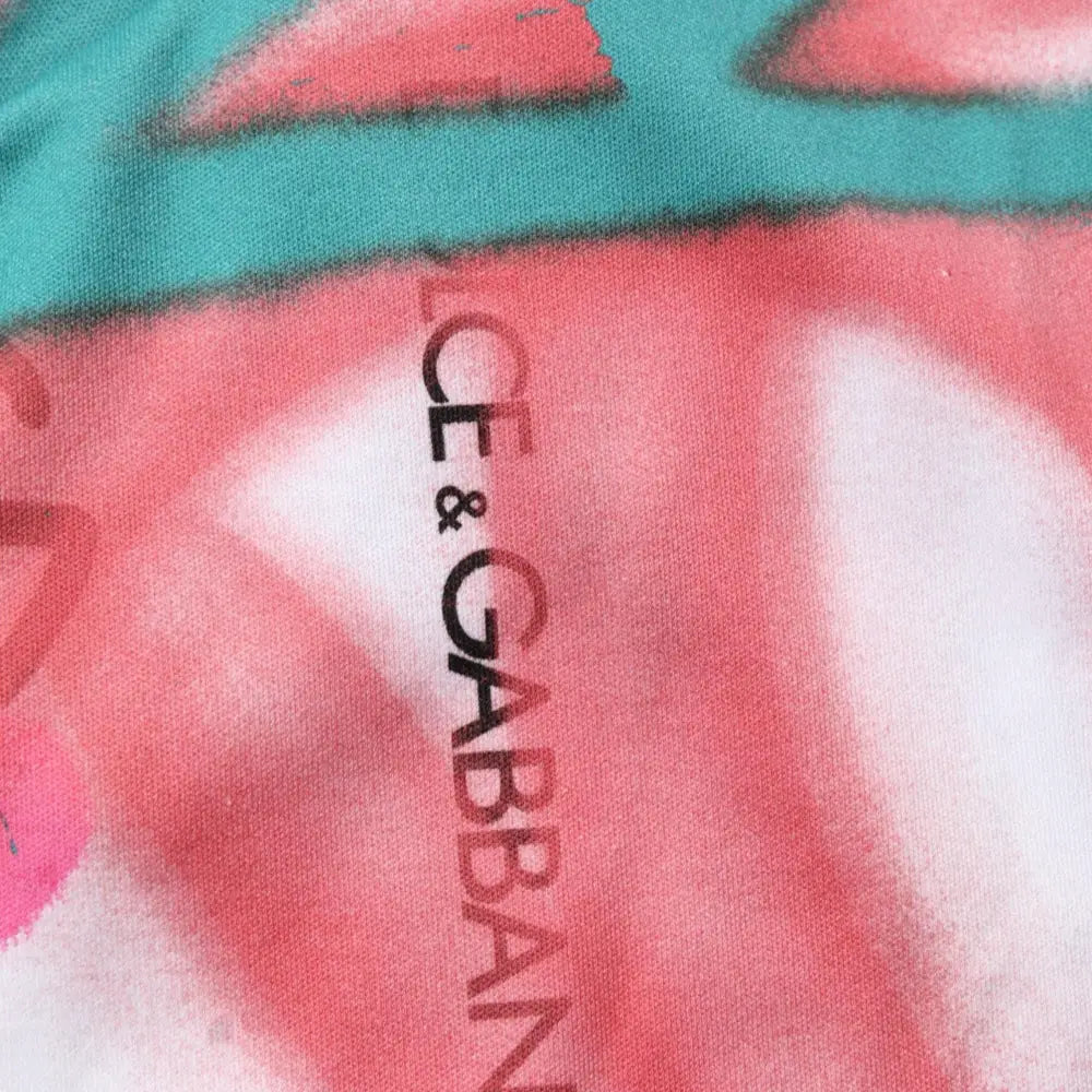 Dolce & Gabbana White Graffiti Crew Neck Short Sleeves T-shirt