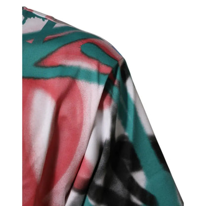 Dolce & Gabbana White Graffiti Crew Neck Short Sleeves T-shirt