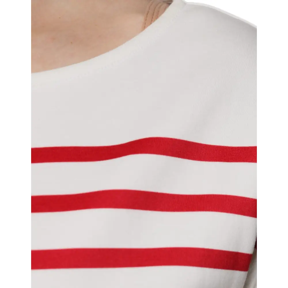 Dolce & Gabbana hvid rød stribet rib trøje – spar 30–70% på mode