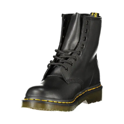 Dr. Martens black polyester ankle boot i sort sort sort
